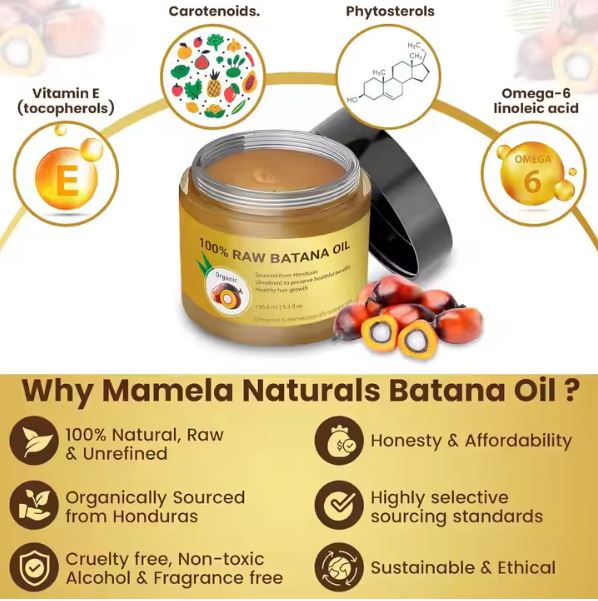 Organic Raw Batana Oil Hair Growth Raw Batana Butter