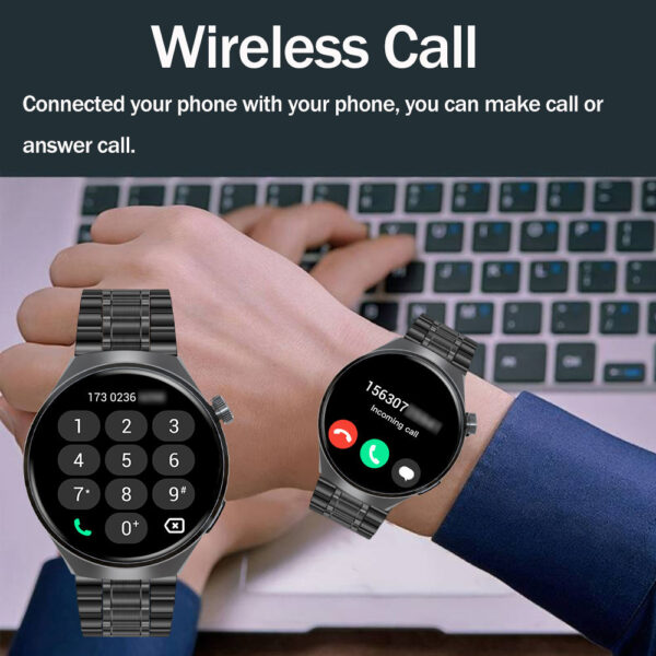 V19 Business Smart watch for men HD Screen BT Calling Waterproof Heart Rate Sports Fitness