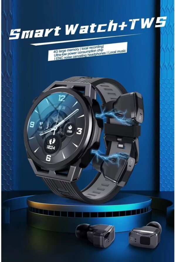 N18 260mah Smart Watch 2 in 1 With TWS Earphone