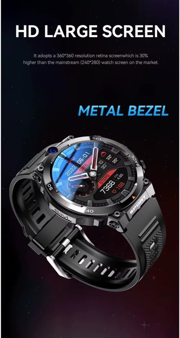 2025 4G 5G Smart Watch H10 WiFi GPS Dual Camera Video Call NFC