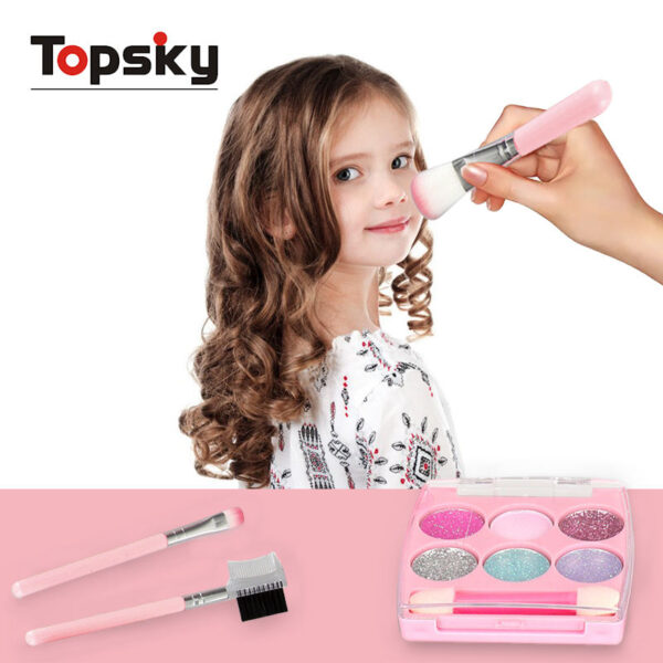Safe and Healthy Children's Beautiful Makeup Set Girls' Play House Cosmetic Toys Imitate Adults Daub on Face Fun Makeup