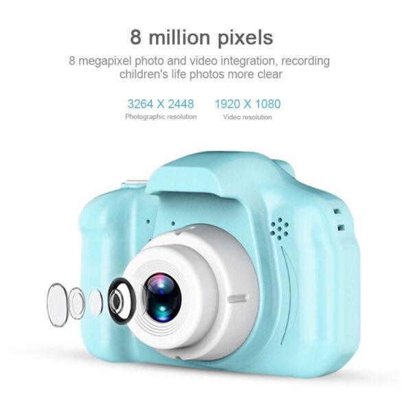 X2 Child Camera Rechargeable Photo Camera Mini Child Camera 2 Inch Hd Screen Child Birthday Gift