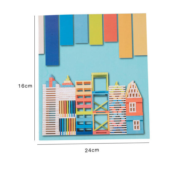 Hot Selling 300 Pcs Custom Wood Classic Building Tower Tumbling Stacking Blocks Set Educational Brinquedos Educativos