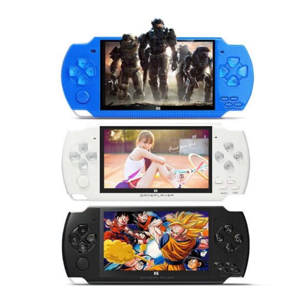 New Arrival X6 Handheld Retro Video Game Console Rechargeable Game Box Built-In 8GB 4.3 Inch Screen Game Player