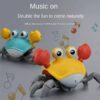 Hot Sale Rechargeable Electric Crab Dog Cat Toy Eco-Friendly Crawling Escape Pet Interactive Movement Toy Made of Plastic