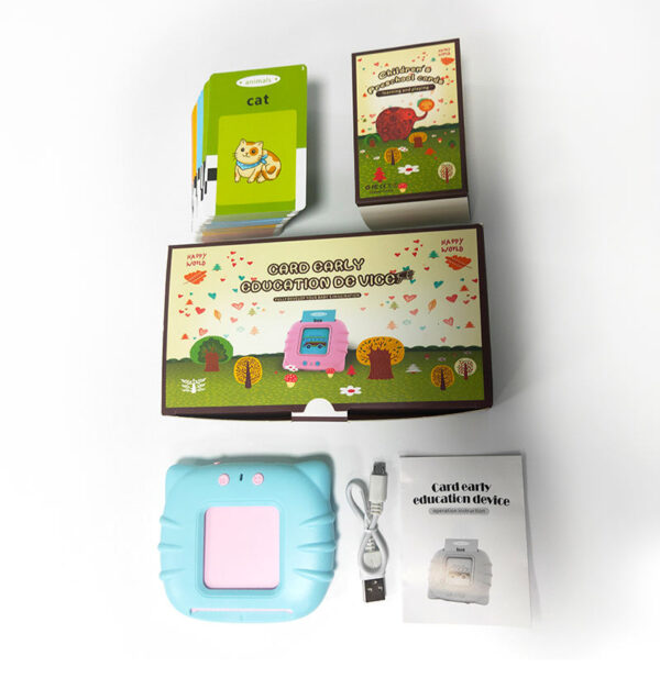 Kids Preschool English Learning Speech Therapy Machine 6 Months Baby Sensory 224 Words Educational Cognition Talking Flash Card