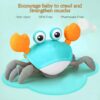 Hot Sale Rechargeable Electric Crab Dog Cat Toy Eco-Friendly Crawling Escape Pet Interactive Movement Toy Made of Plastic