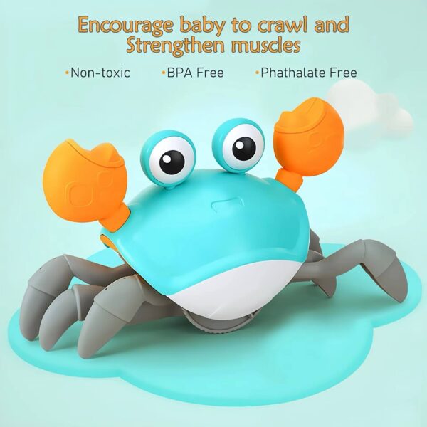 Hot Sale Rechargeable Electric Crab Dog Cat Toy Eco-Friendly Crawling Escape Pet Interactive Movement Toy Made of Plastic