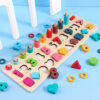 Wholesale Baby Early Educational Toy Montessori Wooden Montessori Alphabet Puzzle Busy Board Wood