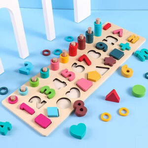 Wholesale Baby Early Educational Toy Montessori Wooden Montessori Alphabet Puzzle Busy Board Wood