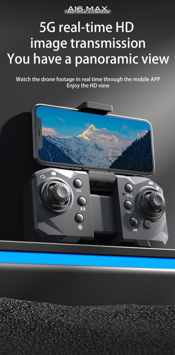 A16 Pro MAX Long Range Flying Long Time Drone GPS Brushless Optical Flow 1080P HD Aerial Photography RC Drone with 2 rechargeable batteries