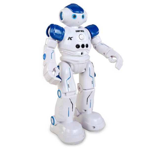 SJY-R2 Blue Smart Remote Control Robot Intelligent Programmable Gesture Sensing Dance Toys Auto Display Educational RC Robot