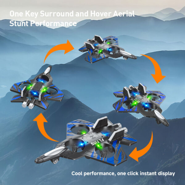 CZ01 RC Foam EPP Outdoor Game Drone Kids Toys 4K LED Lights Fixed Height Suspension Flight Remote Control Follow Me Roll Stunt