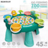 4 Player Fish Table Game Board Electric Fishing Machine with Plastic Fish