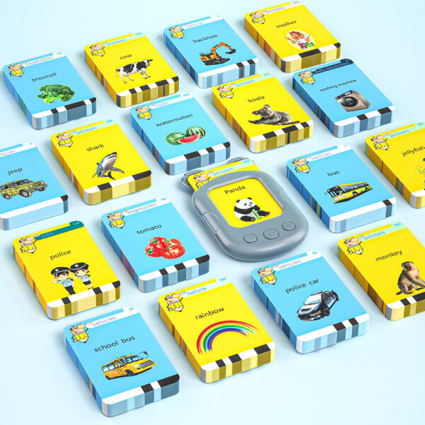 Kids Preschool English Learning Speech Therapy Machine 6 Months Baby Sensory 224 Words Educational Cognition Talking Flash Card