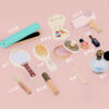 Children's Wooden Playhouse Dressing Table Set with Princess Makeup Bag Girls' Simulated Cosmetics Toys Beauty & Fashion Toy pad