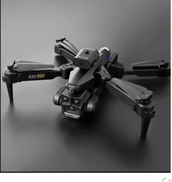 K10 Max Three Cameras Obstacle Avoidance Remote Control Foldable Kids Mini Drone with 2 Battries