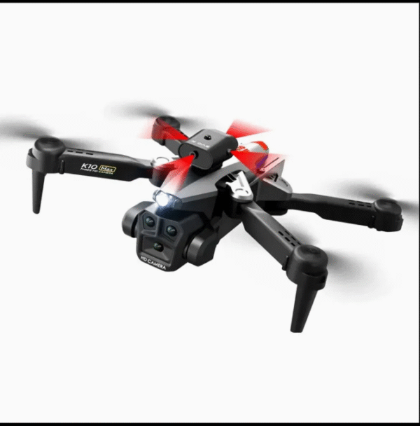 K10 Max Three Cameras Obstacle Avoidance Remote Control Foldable Kids Mini Drone with 2 Battries