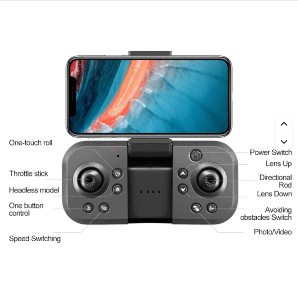 Small Beginner Drones with 4K HD Camera New City NY Drone for Aerial Photography Remote Control Hovering Drone with 3 rechargeable batteries