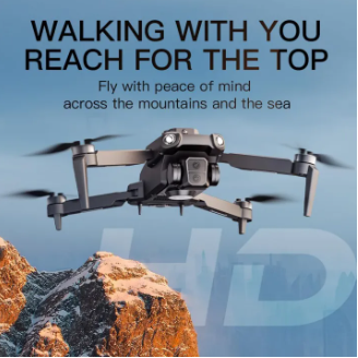 G.P.S Drone Three-Axis Flow Positioning Brushless Motot Folding 4k Dual Camera Four-Sided Obstacle Avoidance Drones Black hg