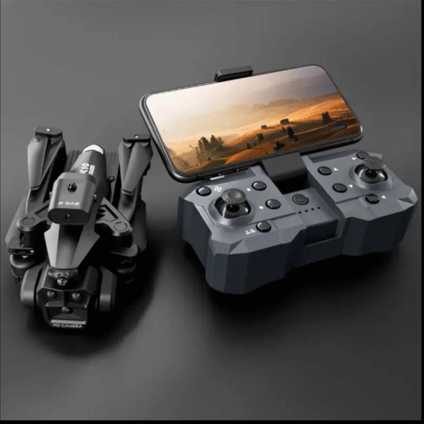 K10 Max Three Cameras Obstacle Avoidance Remote Control Foldable Kids Mini Drone with 2 Battries